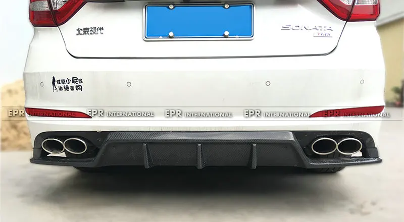 Автомобильный Стайлинг для Hyundai 9th Gen Sonata LF углеродное волокно ZT стильный задний