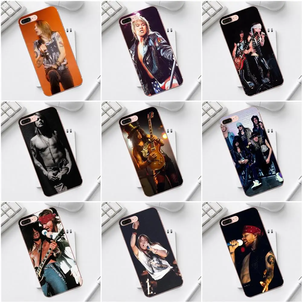 Высокое качество для Galaxy Alpha Core Prime Note 4 5 8 S3 S4 S5 S6 S7 S8 S9 mini edge Plus Guns N Roses Ретро слэш