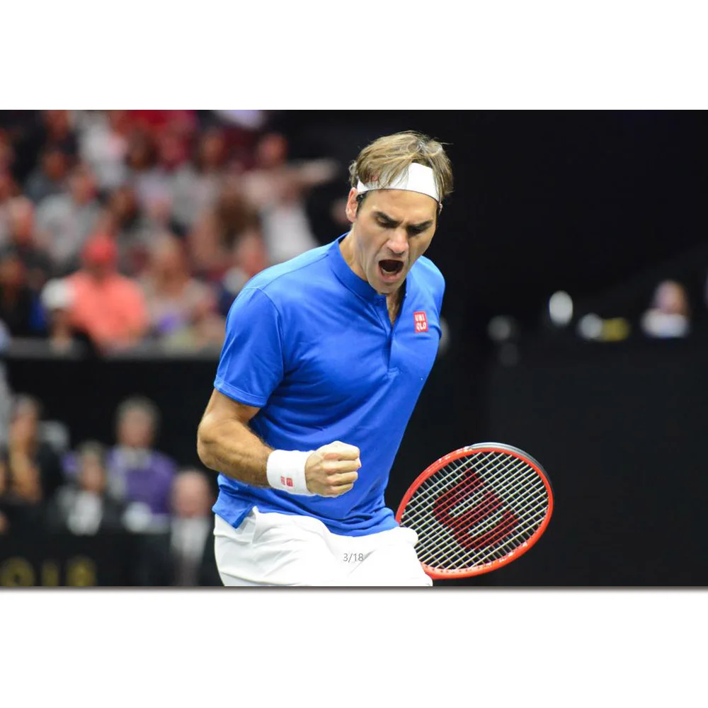 Roger Federer Art Silk Fabric Wall Poster Print Tennis Players Sport Star Pictures 20x30 24x36 inches | Дом и сад