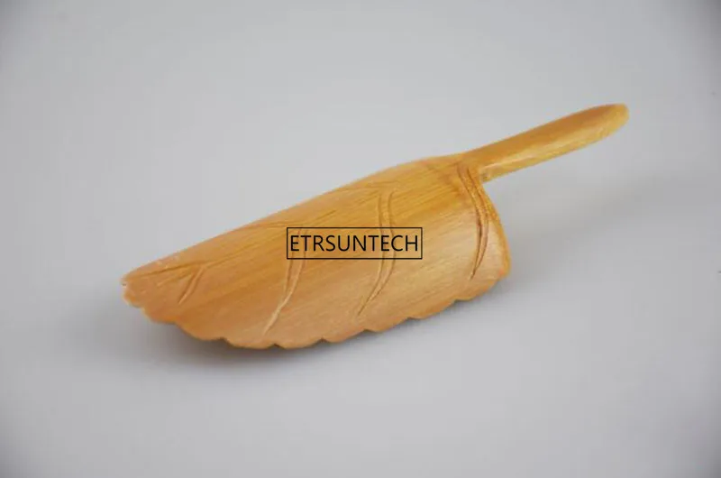 Ложка для чая ручной работы из натурального бамбука в форме листа|Ложки чая| |