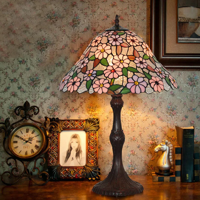 Витражная лампа FUMAT в европейском стиле элегантный художественный декоративный