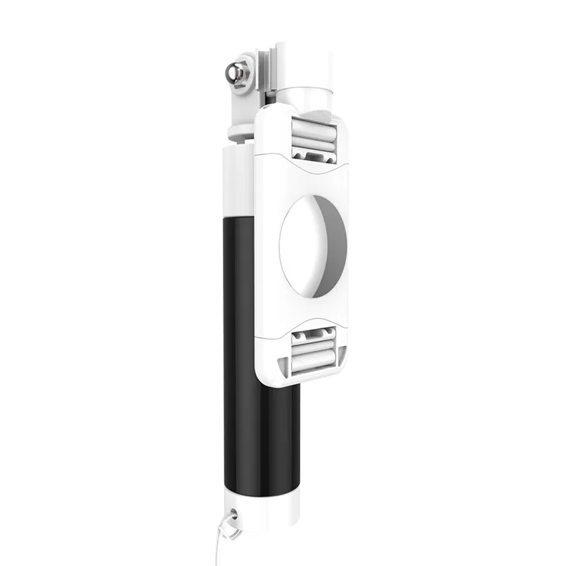 Black FLOVEME проводной палка для селфи для iPhone 7 8X6 S Plus для samsung S9 j5 J6 для huawei Y6 телефон складной штатив зеркало, селфи-палка - Цвет: Black
