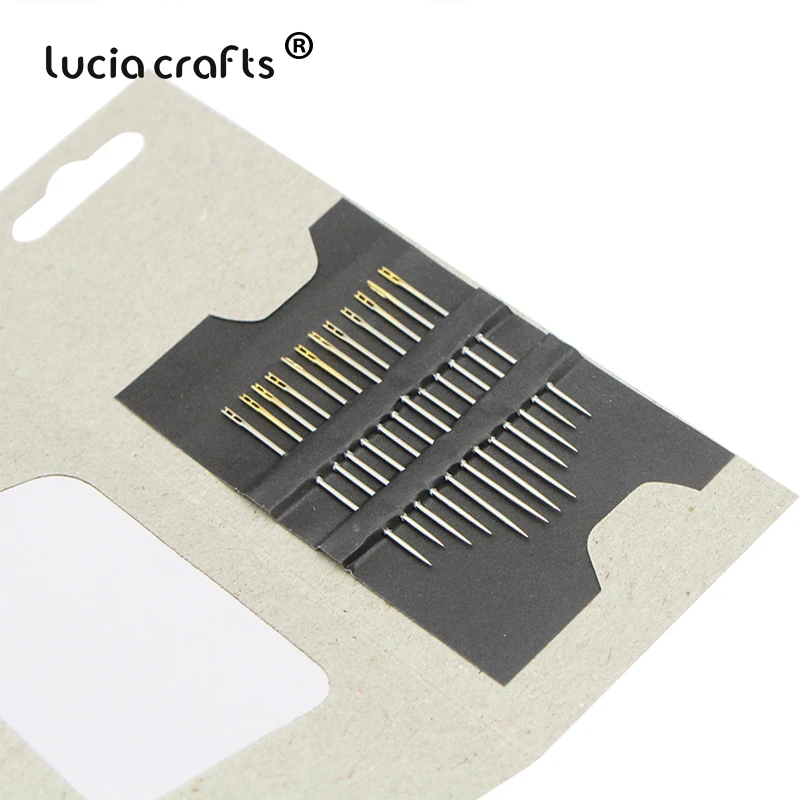 Lucia crafts 12 шт. самонарезающиеся ручные швейные иглы Набор штифтов DIY ремесла бытовые швейные инструменты аксессуары CJ0128
