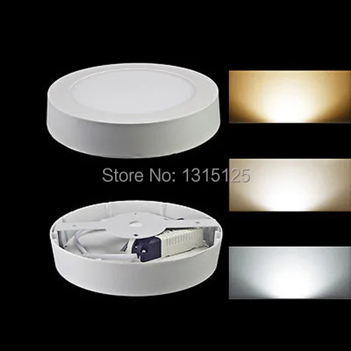 

Modern design 12W LED ceiling or wall surface mounted downlight / round panel light kitchen light 170mm 5pcs/lot free shipping