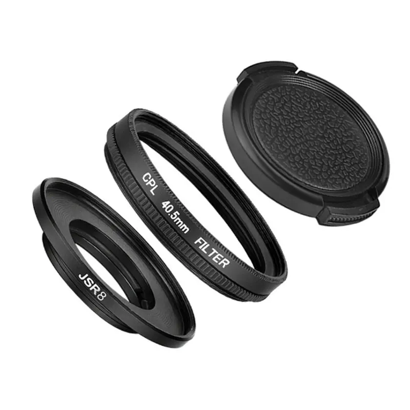 CPL-3in1 Аксессуары SJCAM 40,5 мм CPL фильтр+ UV+ 40,5 мм крышка объектива+ переходное кольцо для SJ8 Pro Air Plus Защита объектива экшн-камеры - Цвет: CPL-3in1