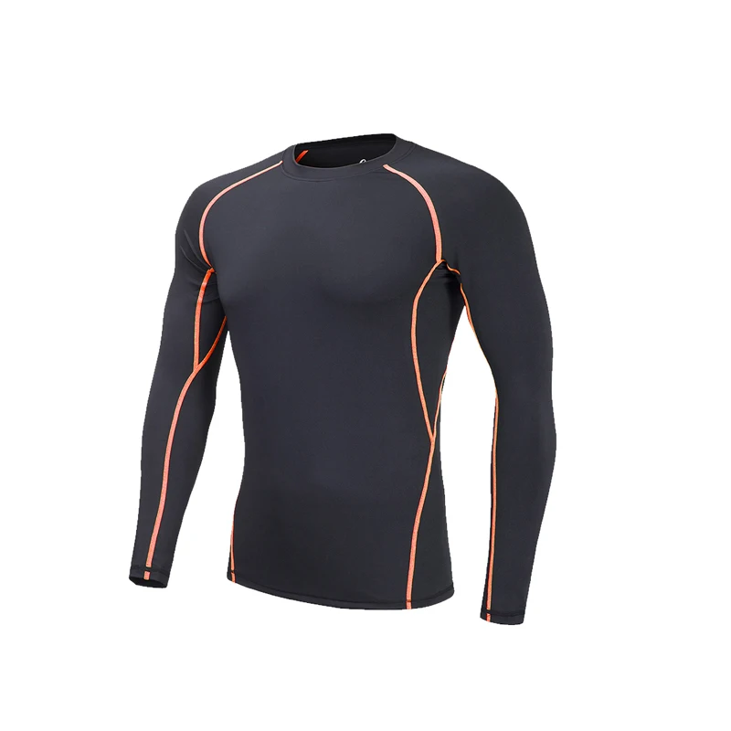 Детская компрессионная рубашка с длинным рукавом и круглым вырезом