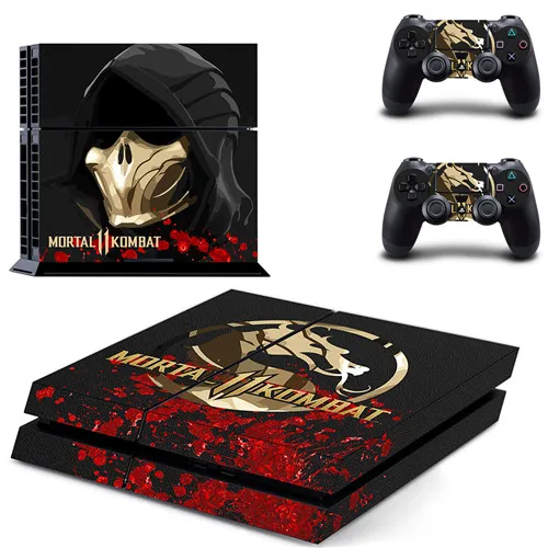 Игра Mortal Kombat 11 PS4 Кожа Наклейка для sony playstation 4 консоль и 2 контроллера кожи PS4 Наклейка виниловая - Цвет: GYTM2465