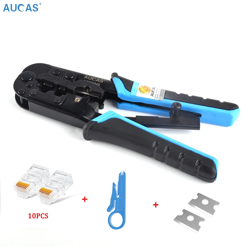 Aucas 4P/6P/8P Профессиональный сетевой кабель rj45 rj11 Обжимные Щипцы для проводов ПК