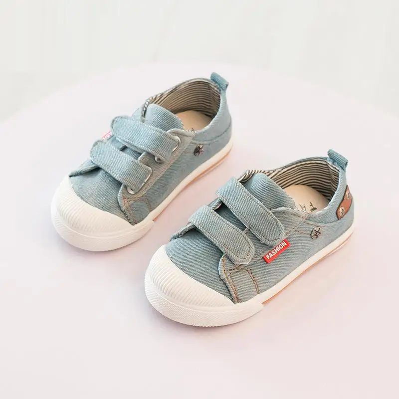 Удобные детские кроссовки для мальчиков и девочек модные парусиновые сезон