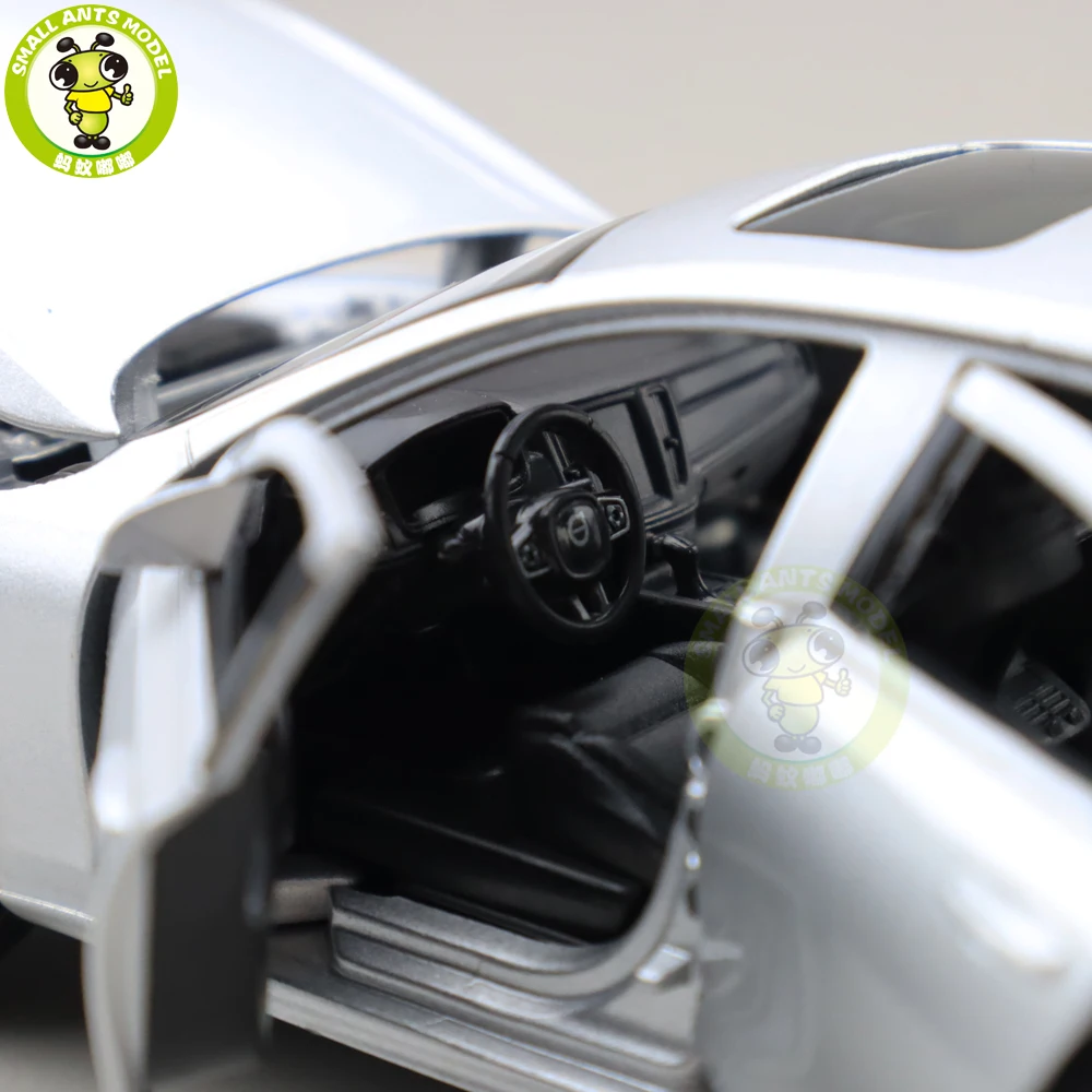 1/32 JACKIEKIM Volvo S90 литая модель автомобиля игрушки для детей Подарки для мальчиков девочек звуковое освещение