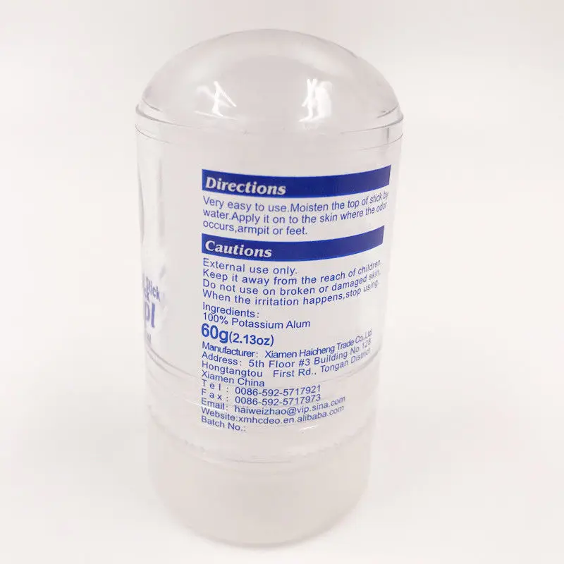 60 г палочка из алюминия дезодорирующая антиперспирант кристаллический