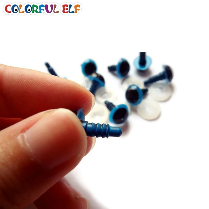 Голубые глаза/безопасные пластиковые глаза 100 шт./лот Бесплатная доставка 8 мм/9