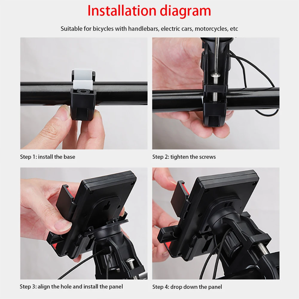 360 градусов Поворотный Автомобильный Мотоцикл Велосипед держатель телефона