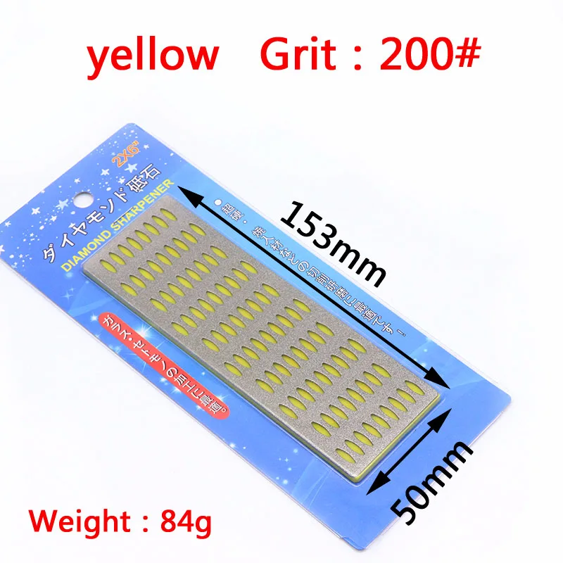 1Pcs Yellow Портативный Алмазный точильный камень набор мелодий поддержку точильный блок Кухня Ножи аксессуары Лыжный Спорт Точилки тонкий инструмент диск - Color: 1Pcs Yellow