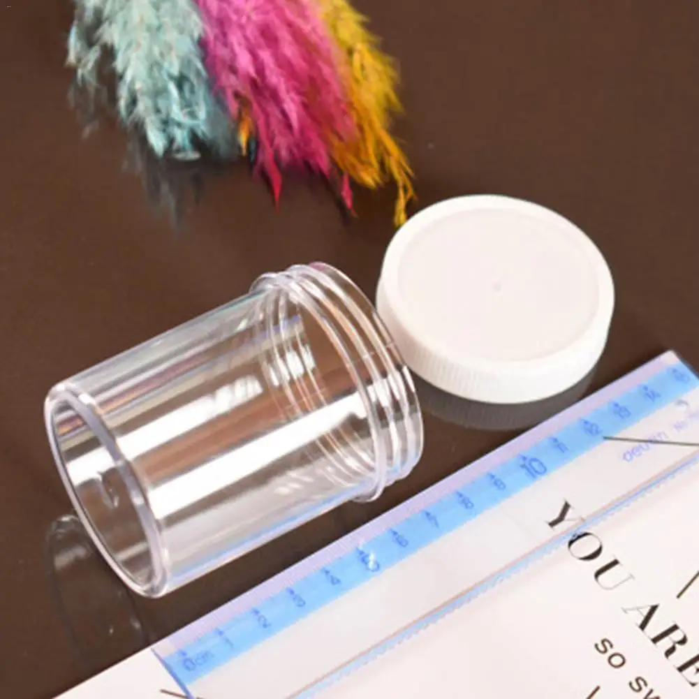 120/150ml PET Container Round Clear Jar Pot Storage Bottle For DIY Slime Clay Makeup Cosmetic Cream Nail Box Square With Lid | Дом и сад