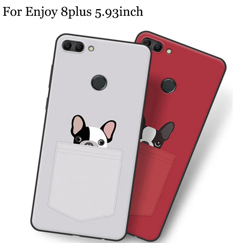 

2 шт., Fundas для Huawei enjoy 8 plus, чехол с милым мультяшным рисунком, мягкая задняя крышка Enjoy 8 plus, чехол Enjoy8 plus, чехлы для телефонов, чехол Enjoy8plus