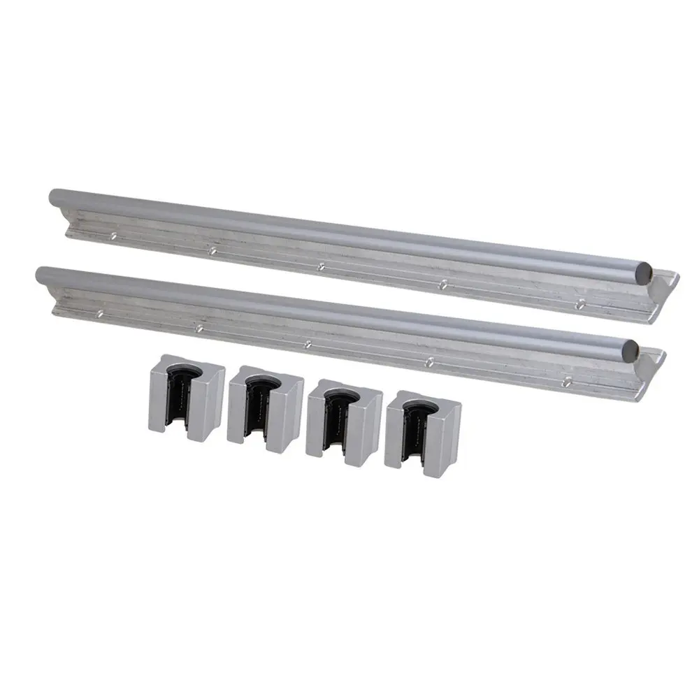 Серебряный Открытый роликовый подшипник скользящий блок и L500 мм SBR12 Линейная