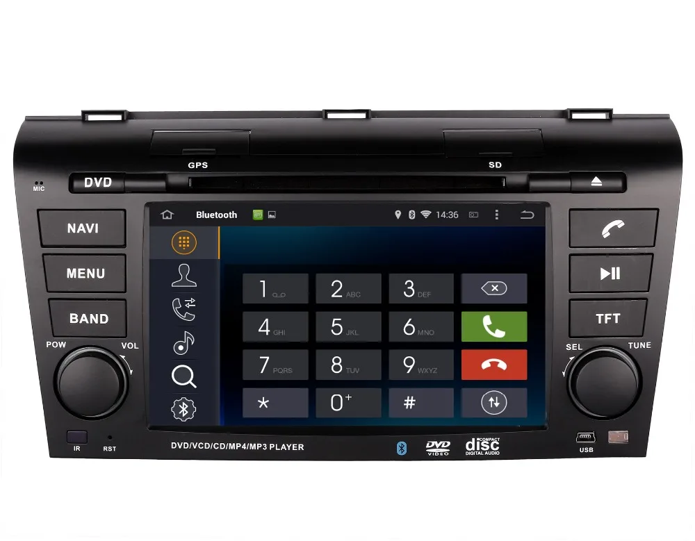 7 &quotAndroid 1 автомобильный dvd-плеер для Mazda 3 Mazda3 2004-2009 с GPS навигацией Радио BT SD USB AUX MP3