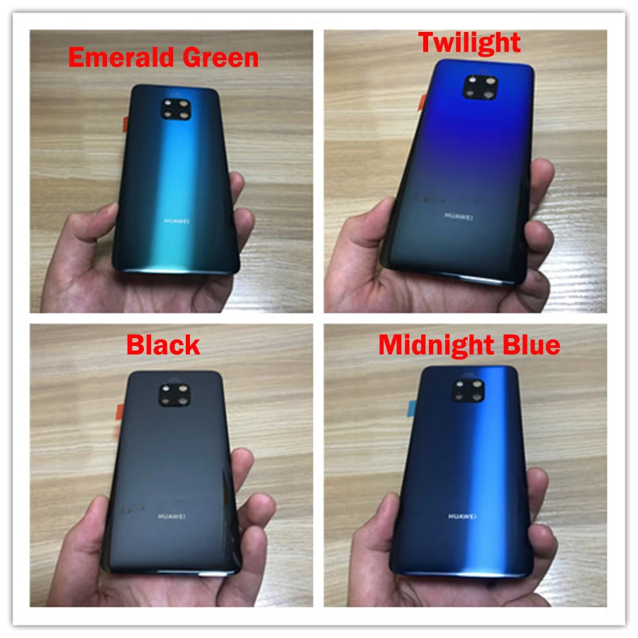 Материал стекло задняя крышка корпуса для huawei mate 20 Pro Задняя крышка батареи чехол с объективом камеры+ клей для mate 20