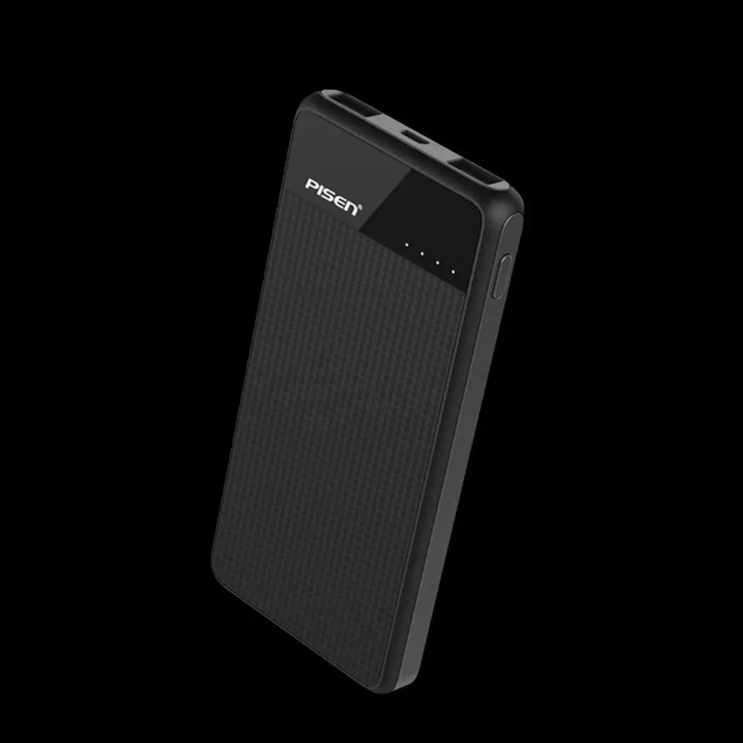 Портативный Банк питания ультра тонкий 10000 мАч смартфоны двойной USB Мобильный