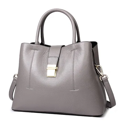 

New Korean version of leather bucket handbag, large capacity single shoulder bag, fashionable straddle bag