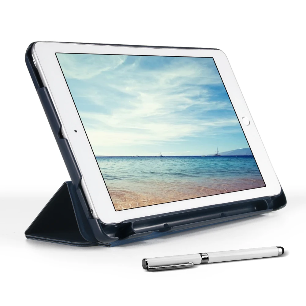 Чехол для Apple ipad 9,7 с держателем для карандашей, чехол для ipad 5 6 Air 1 2, USB планшет с картой, чехол с откидной крышкой+ пленка
