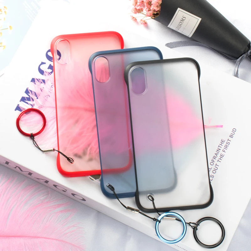 Borderless чехол для iPhone X XR 6 7 8 Plus силиконовый Ультратонкий матовый 6S XS MAX защитный