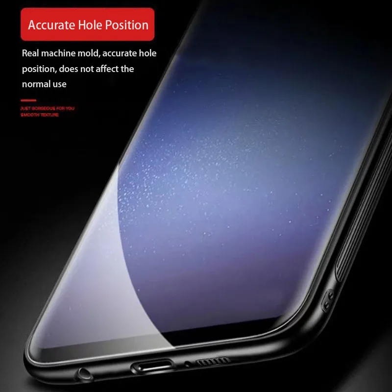 Fexcel Luxury Glass Case For Coque Samsung Galaxy S8 S9 Plus Note 8 360 Protective Soft Edge Hard Back Cover |