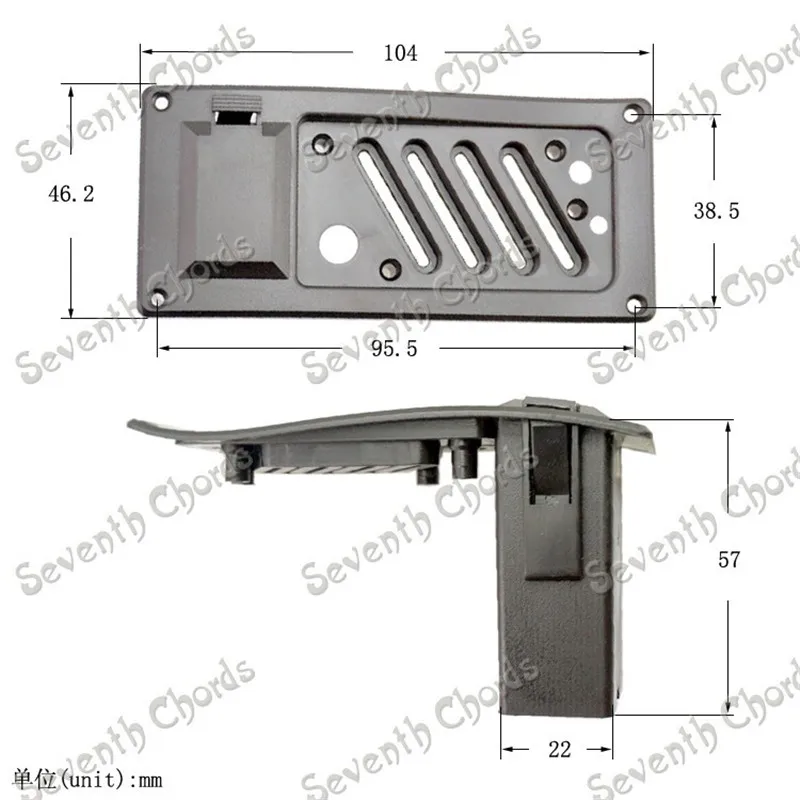 5 шт./лот эквалайзер пьезо пикап 9 в батарейный держатель коробок Чехол Отсек
