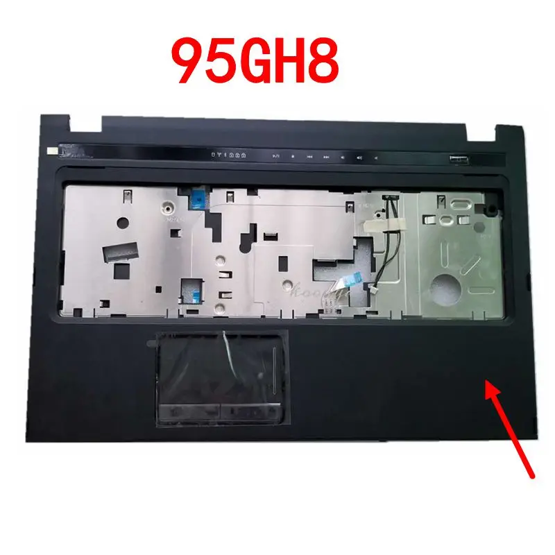 95GH8 GZEELE для DELL Vostro 3700 V3700 Подставка для рук с тачпадом верхняя часть корпуса в сборе 95GH8 095GH8 0 gvgtd клавиатура ободок черный - Цвет: 95GH8