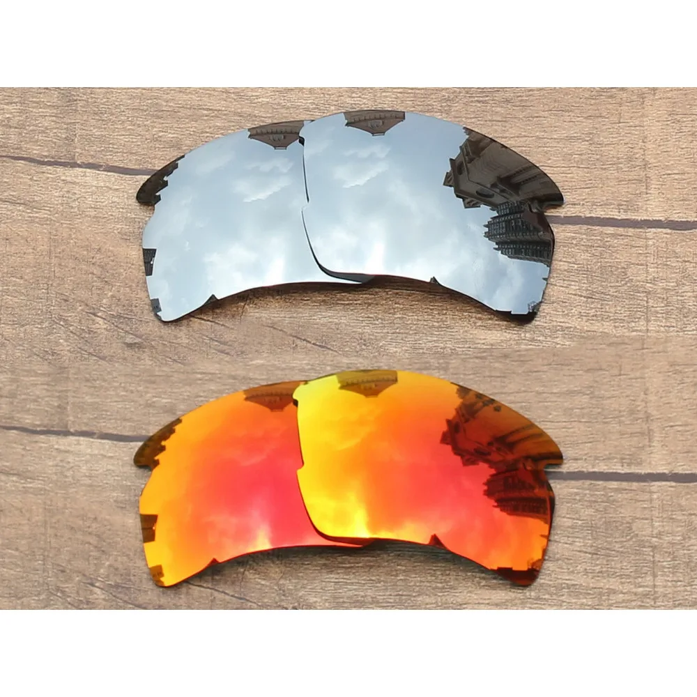 Vonxyz 2 Pairs Ruby Mirror & Chrome Mirror Polycarbonate Replacement Lenses for-Oakley Flak 2.0 XL Frame
Vonxyz 2 Pairs Ruby Mirror & Chrome Mirror Polycarbonate Replacement Lenses for-Oakley Flak 2.0 XL Frame