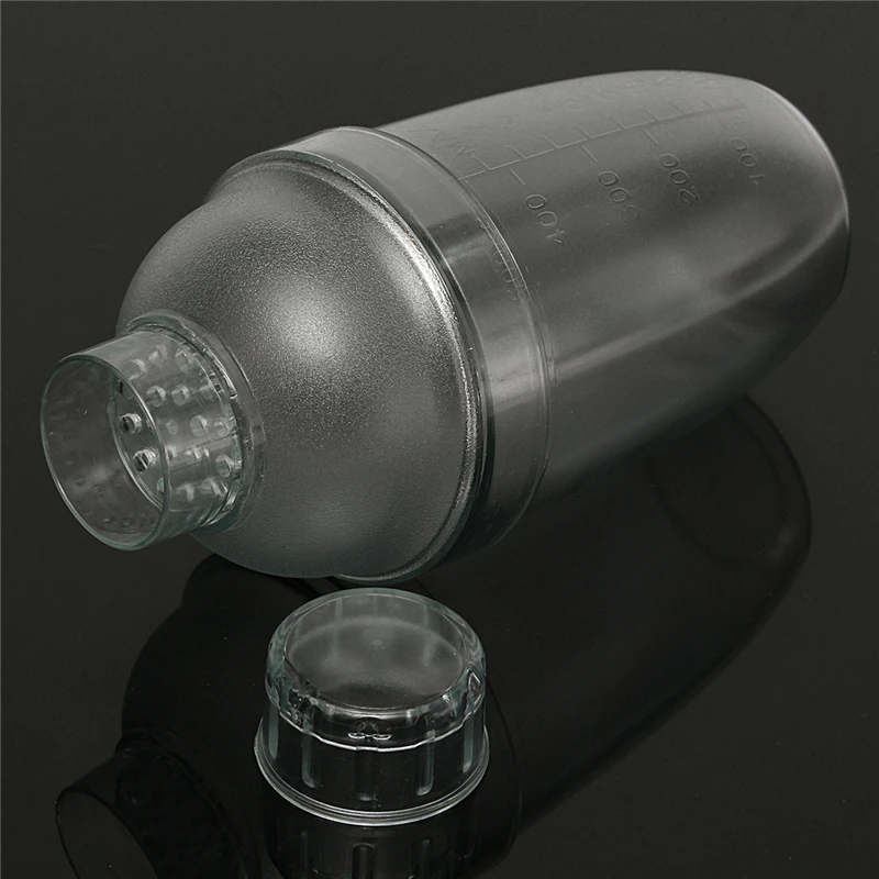 Simple 530ml/700ml Transparent Good Grips Plastic No Rust Milk Tea Cocktail Shaker Mixing Cup Drink Mixer Bar Bartending Tool | Дом и сад
