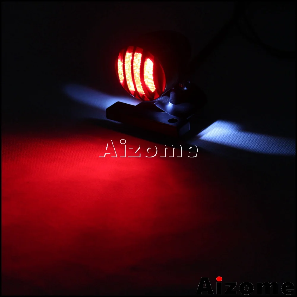 Задний фонарь для старого школьного мотоцикла с латунной полировкой Harley Cafe Racer