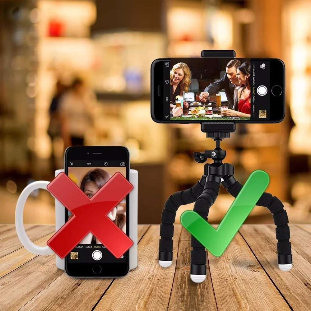 Duszake I9 Mini Tripod For Camera Smartphone Phone Flexible iPhone Samsung Xiaomi Huawei Mobile | Электроника