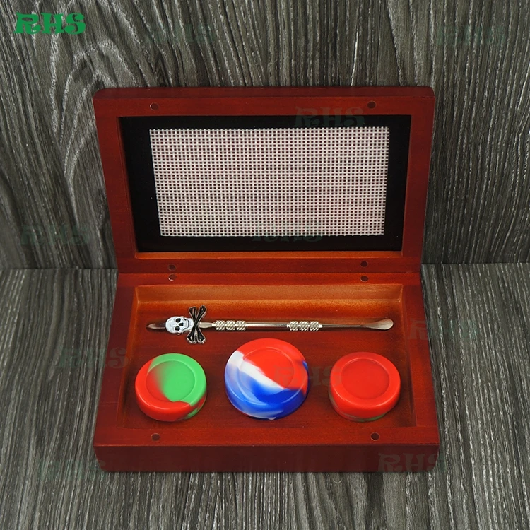 2 шт. 2017 новейший полный комплект для силиконовых контейнеров с 17 мл деревянной