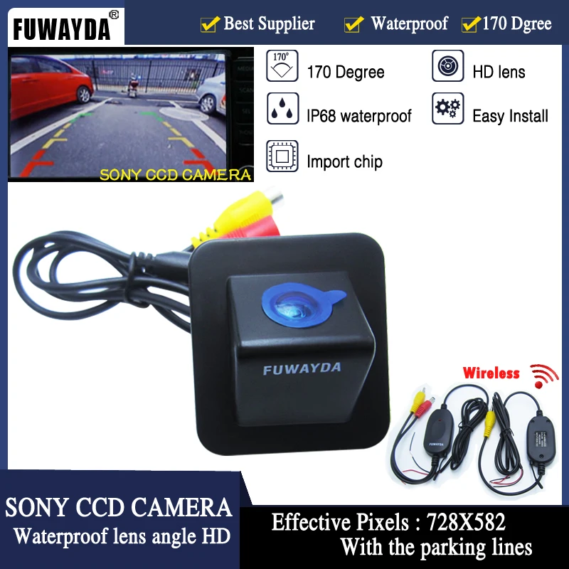FUWAYDA беспроводной для SONY CCD Автомобильный задний вид заднего вида зеркальное