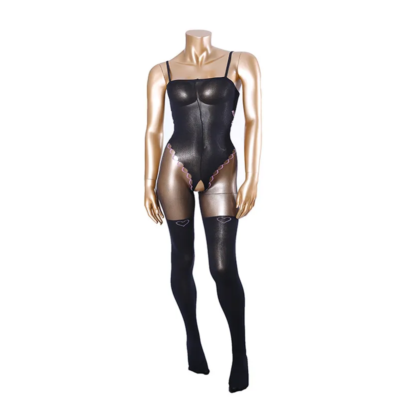 Эротическое нижнее белье с открытым шаговым швом прозрачные колготки на