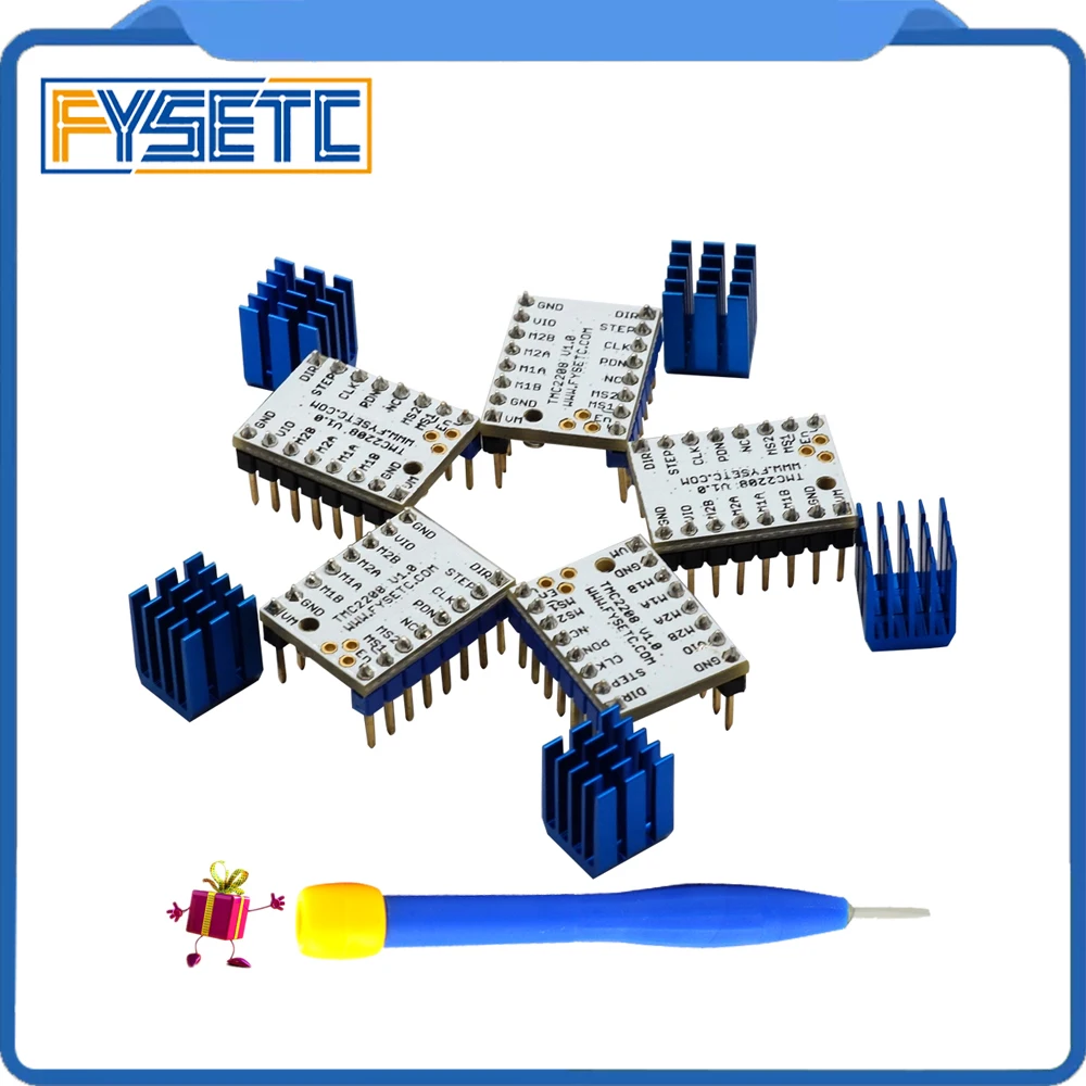 10 шт. TMC2100 V1.3 TMC2130 TMC2208 шаговый двигатель бесшумный драйвер StepStick Бесшумная