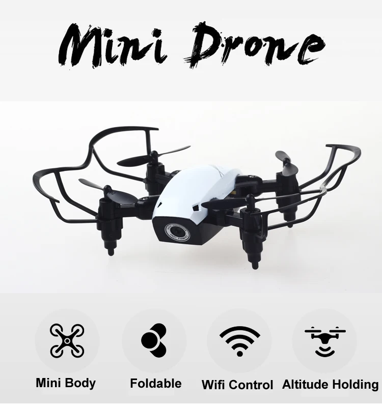 S9 S9HW складной мини RC Дрон Карманный Дрон с HD камерой удержание высоты Wifi FPV RC игрушки для детей как рождественский подарок NSWB