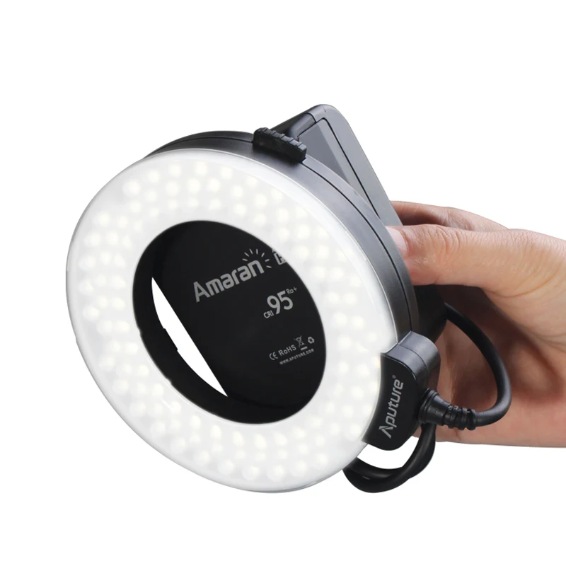Aputure HC100 CRI 95+ LED Ring Flash Light Speedlight For Canon EOS 1D 7D 6D 50D 5D Mark II III 700D 70D 60D 650D DSLR Camera |
