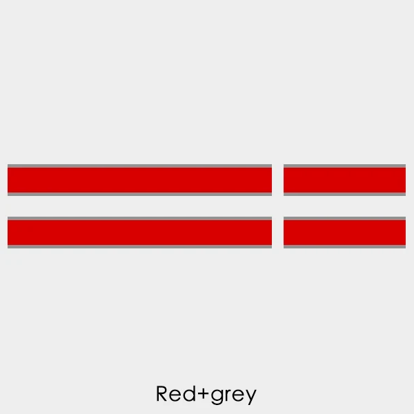 Red-Grey Автомобильный капот крышка двигателя виниловая наклейка задний багажник линии наклейки на капот Спорт полоса для Mini Cooper R61 Clubman F54 земляк R60 - Название цвета: Red-Grey