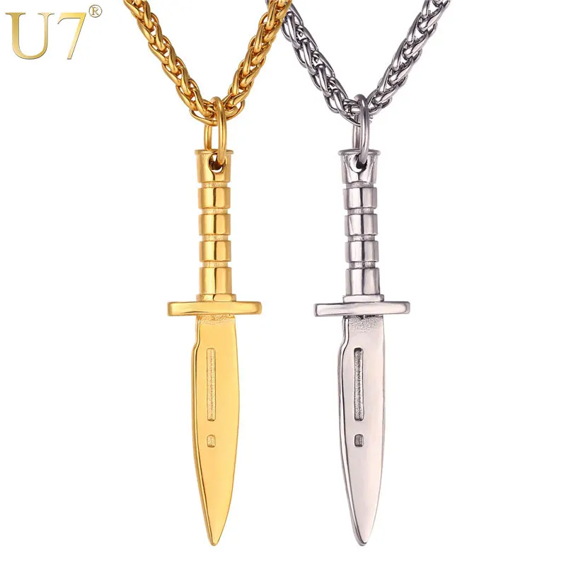 Ювелирные изделия U7 в стиле хип-хоп мужское массивное ожерелье крутой золотой
