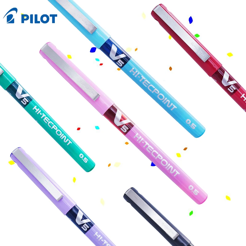 Pilot BX-V5, деловая ручка с роликовым наконечником 0,5 мм, элегантный стиль, канцелярские принадлежности для офиса и школы