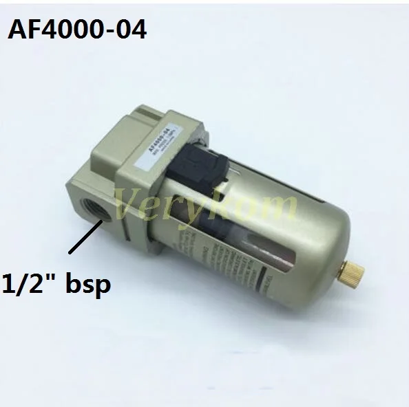 AF4000-04 Verykom пневматический AF 2000-01 5000-06 M5 до 1 дюймов 1/" 3/8" bsp компрессор воздушный фильтр чашка SMC тип Авто дренажный AF2000-02D кронштейн - Цвет: AF4000-04