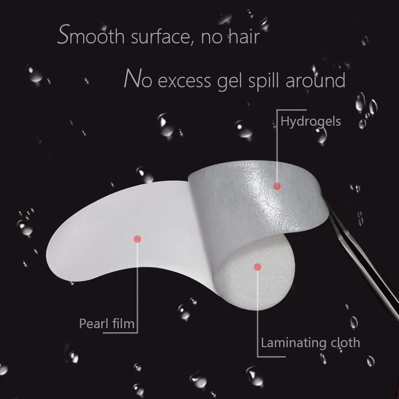 Патчи бумажные для наращивания ресниц под глаза розовые 100|Накладные ресницы| |