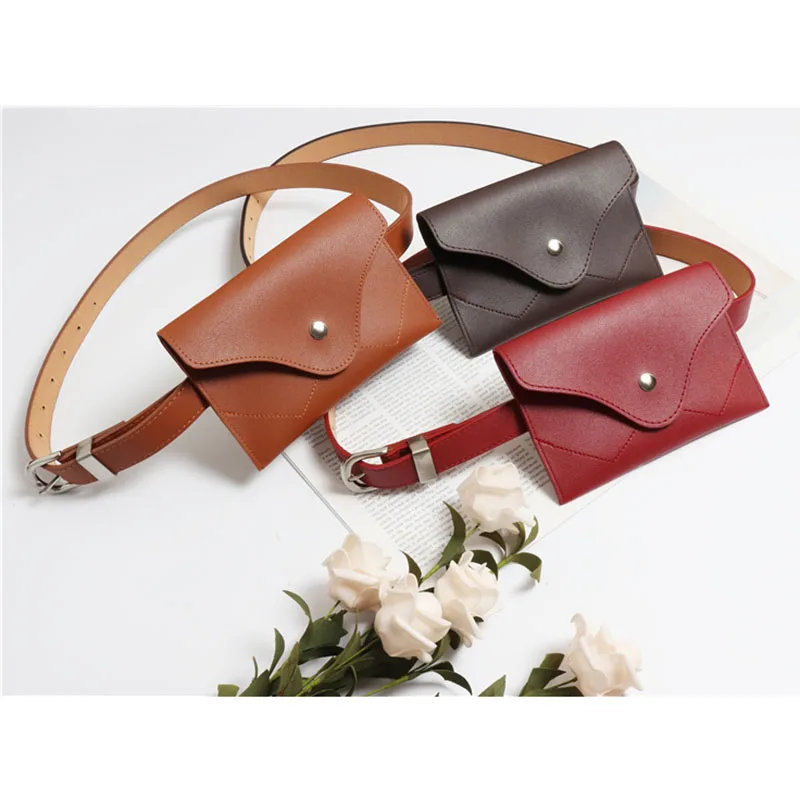 Поясная Сумка для женщин забавный кошелек-конверт кожаный поясной кошелек