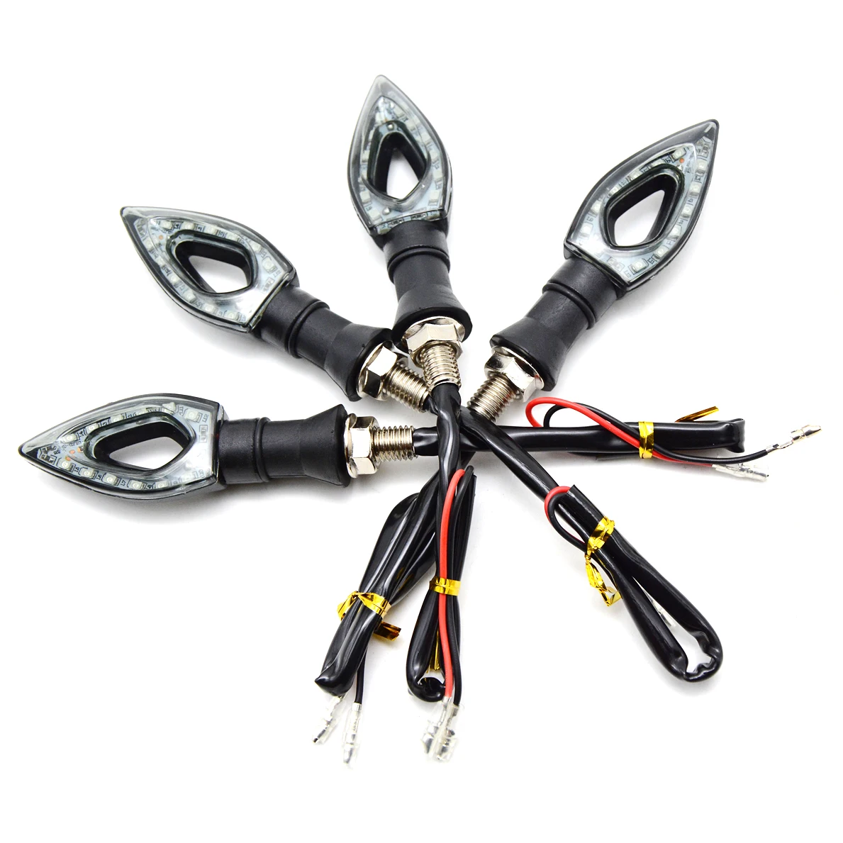 1 Pair Motorcycle Turn Signal Light Indicator Amber Lamp For Yamaha YBR 125 YZF R1 R3 R6 R125 R25 TTR RSZ CBR600 YZF600 MT 03 25 |
