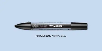 Winsor Newton Pro маркер дизайн Promarkers синий тон - Цвет: powder blue