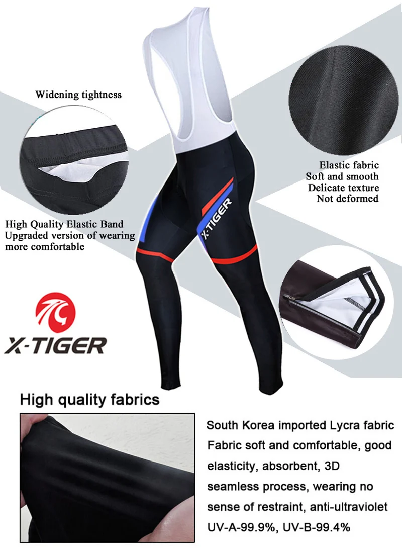 X-TIGER Pro 5D гелевая подкладка, зимний теплый флисовый комбинезон для велоспорта, штаны для велоспорта, MTB, велосипедные колготки, Ropa Pantalon Ciclismo Invierno