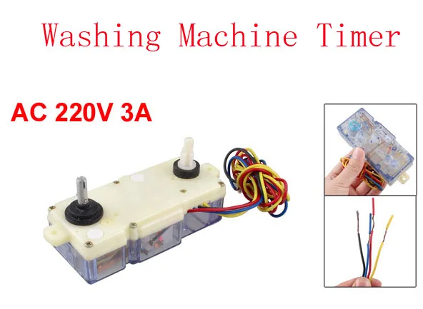 Замена двойного вала AC 220V 3A 4 провода Таймер для стиральной машины 2 шт|timer alarm|timer